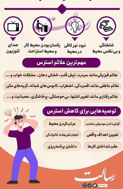 اینفوگرافیک/ عوامل استرس زا در خانه