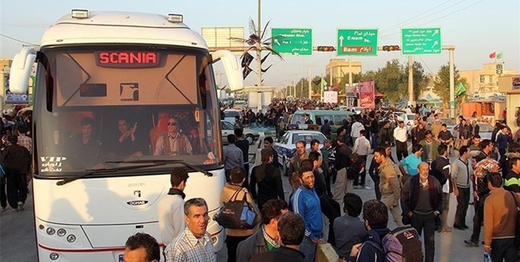 آغاز سفر اربعین با اتوبوس‌ها از نیمه شهریور