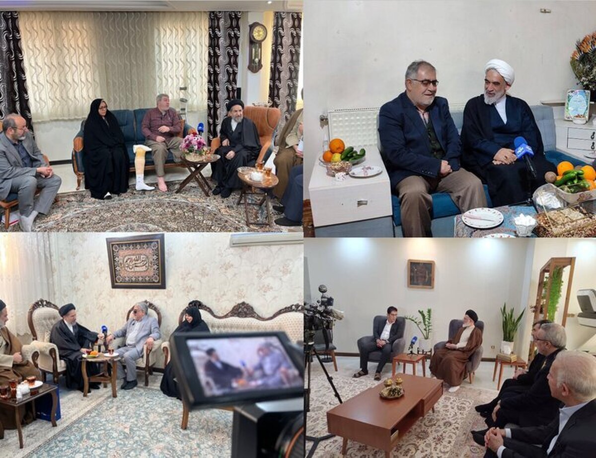 نمایندگان رهبر انقلاب در منازل تعدادی از جانبازان سرافراز حضور یافتند