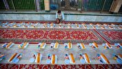 برپایی سفره‌های افطار ساده در بقاع متبرکه