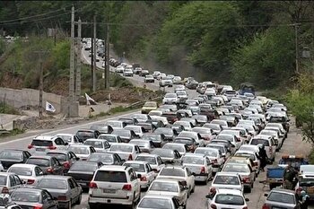 ترافیک پرحجم در جاده‌های هراز و چالوس