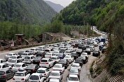 ترافیک پرحجم در محور کرج - چالوس