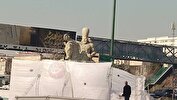 مجسمه «شکست والرین»به فرودگاه مهرآباد رسید