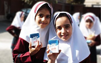 ۶ همت برای توزیع شیر در مدارس ابتدایی اختصاص یافت