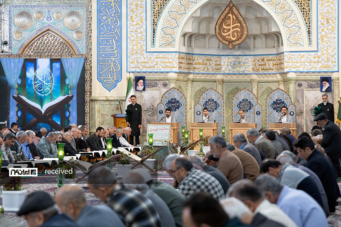 ترتیل‌خوانی روزانه قرآن کریم در حرم مطهر رضوی همزمان با ماه مبارک رمضان