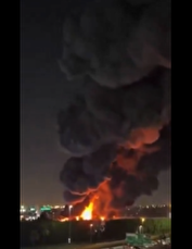 ببینید | شبی که تل‌آویو در آتش سوخت