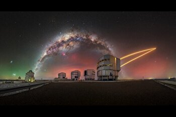 عکس روز ناسا از درخشش آسمان بر فراز «رصدخانه پارانال»