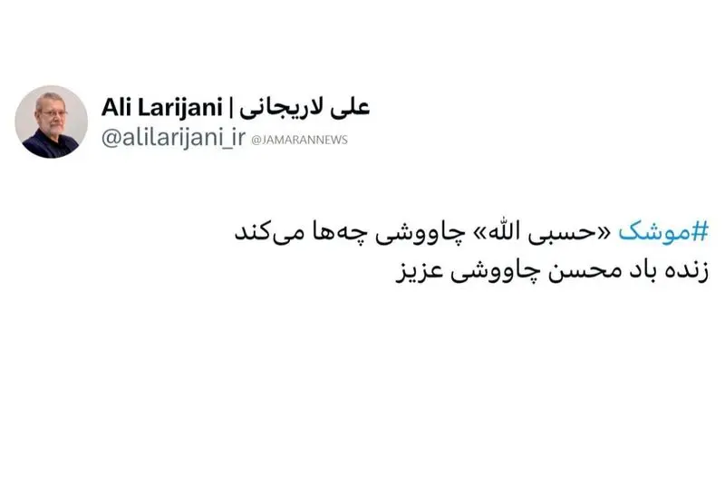 واکنش لاریجانی به قطعه «حسبی الله» محسن چاوشی