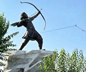 مجسمه آرش کمانگیر نصب شد