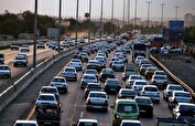 ترافیک پرحجم در محورهای منتهی به تهران