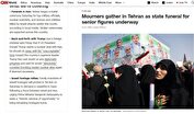 سی‌ان‌ان: جمعیت عزاداران تهران یاد و خاطره ۶۰ جان‌باخته جنگ را گرامی داشتند