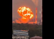 حمله پهپادی اوکراین به پالایشگاه سوخت جت روسیه + فیلم