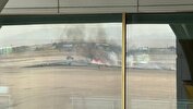 آتش‌سوزی در فرودگاه مشهد/مردم نگران نباشند