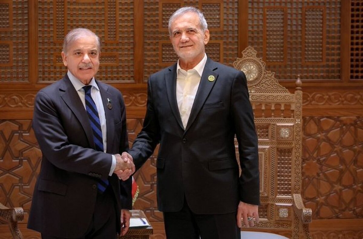 استقبال رسمی نخست وزیر پاکستان از پزشکیان