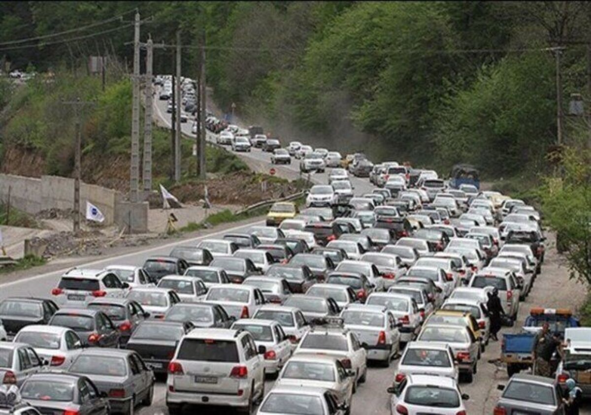 ترافیک سنگین در جاده‌های مازندران