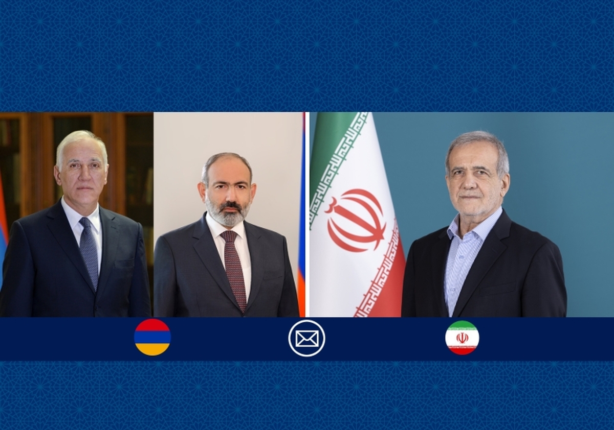 تبریک پزشکیان به رئیس جمهور و نخست وزیر ارمنستان