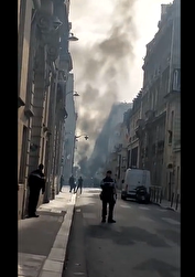 ببینید| لحظه انفجار نزدیک دفتر نخست‌وزیر فرانسه