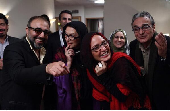 عکس قدیمی همایون ارشادی در کنار مهناز افشار و رضا عطاران