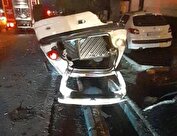 تصادف زنجیره‌ای در بزرگراه شهید باقری